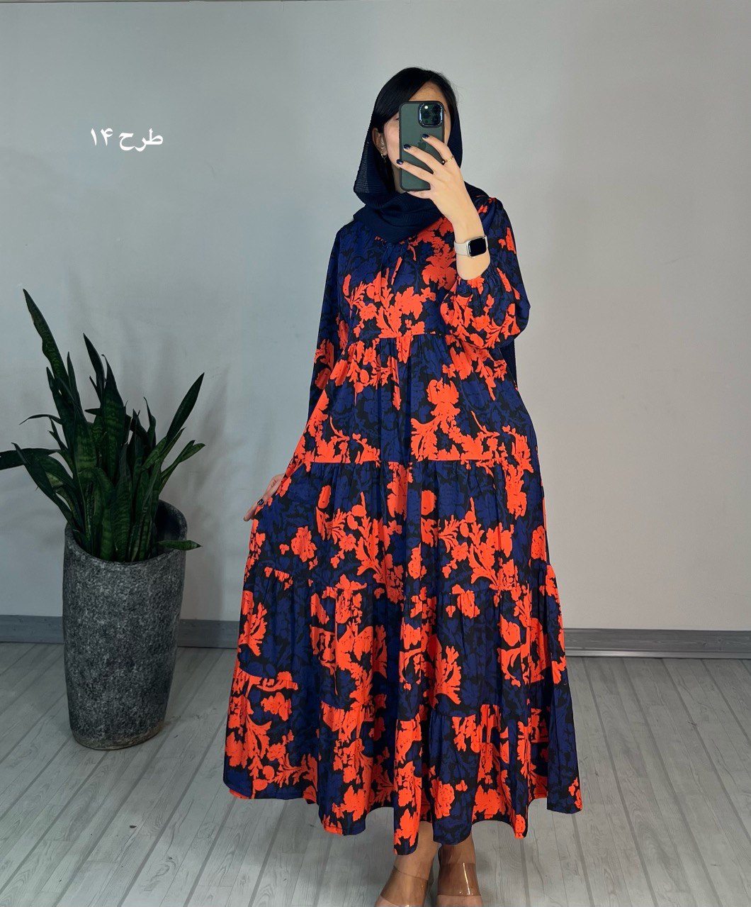 پیراهن طرحدار مزونی40