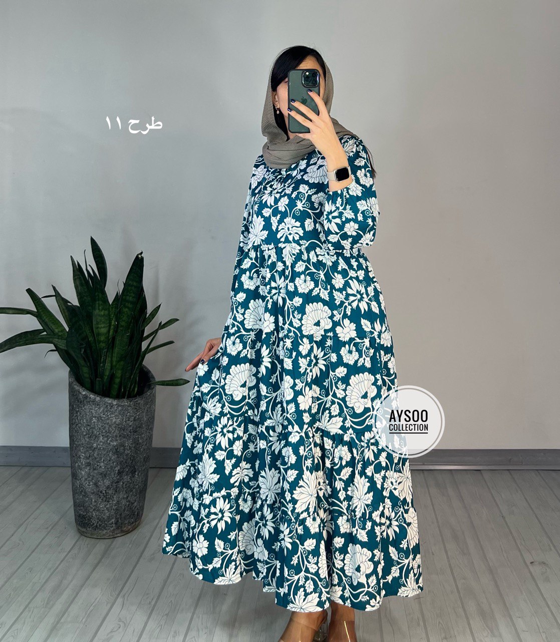 پیراهن طرحدار مزونی44