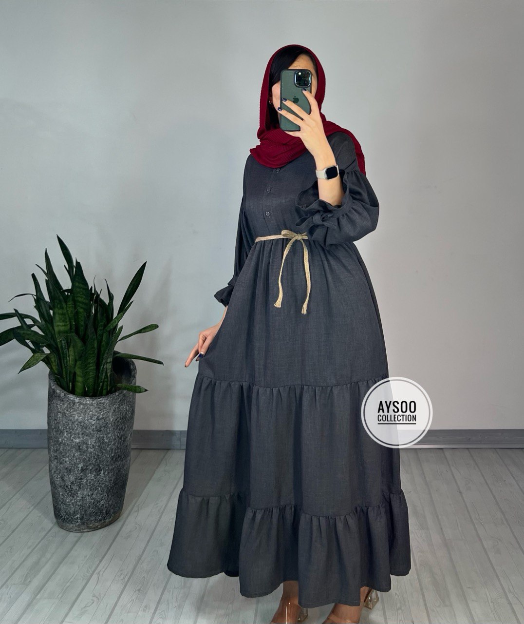 پیراهن مانتویی آرام