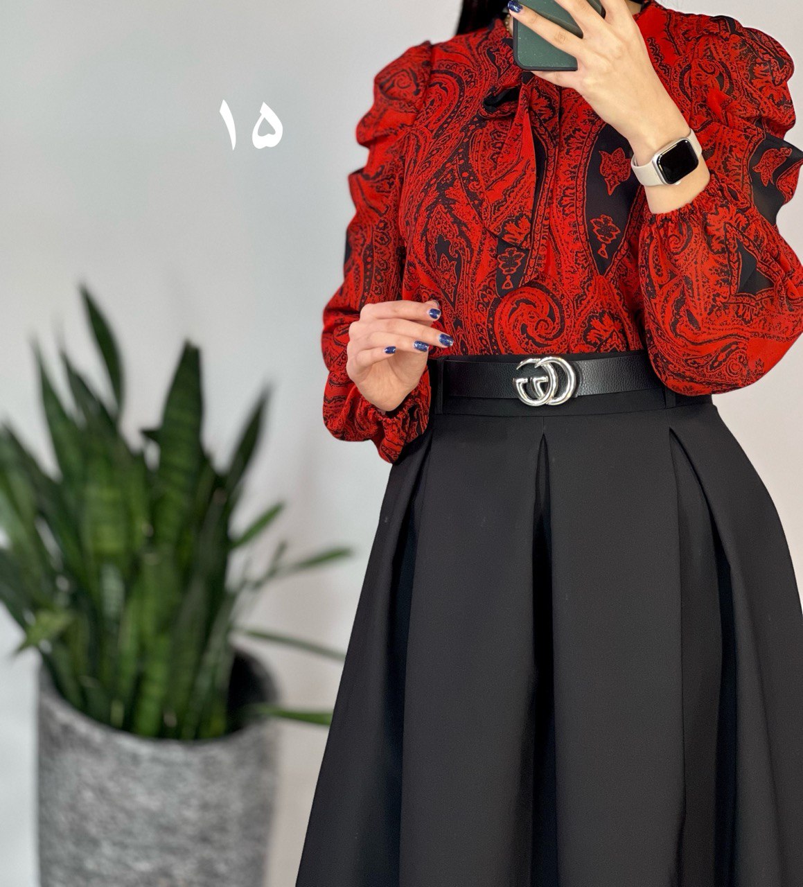 شومیز حریر مهلا 5 کد590