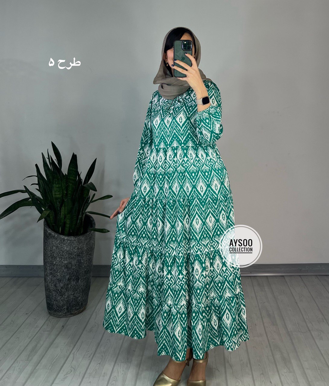 پیراهن طرحدار مزونی46