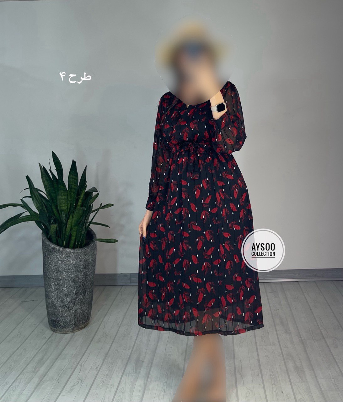 پیراهن حریر میدی 44