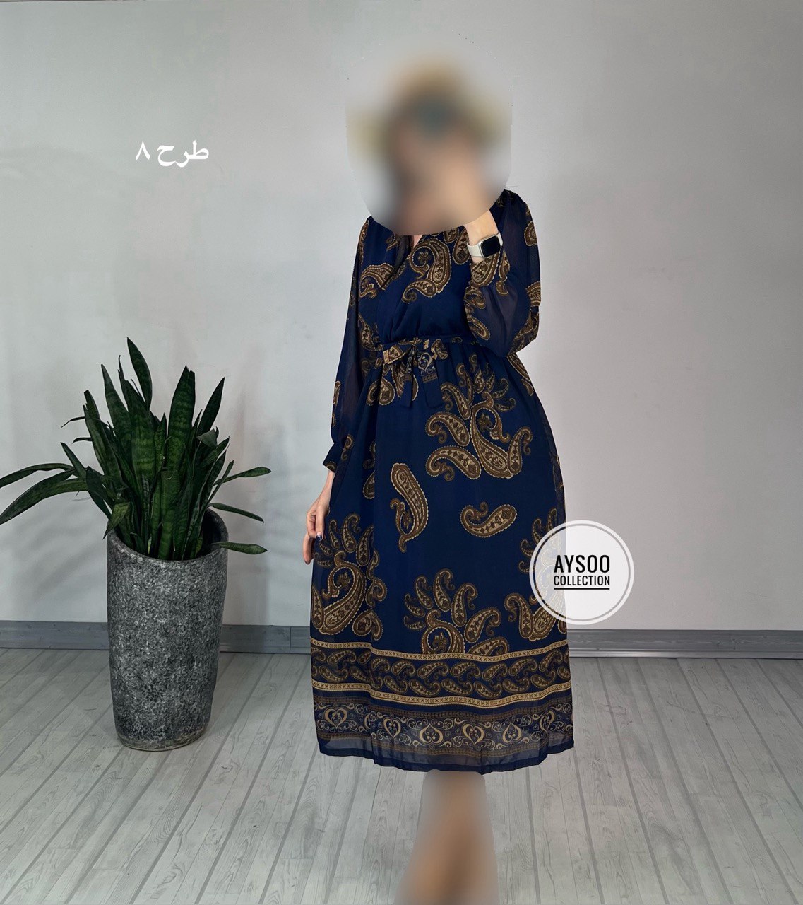 پیراهن حریر میدی 44