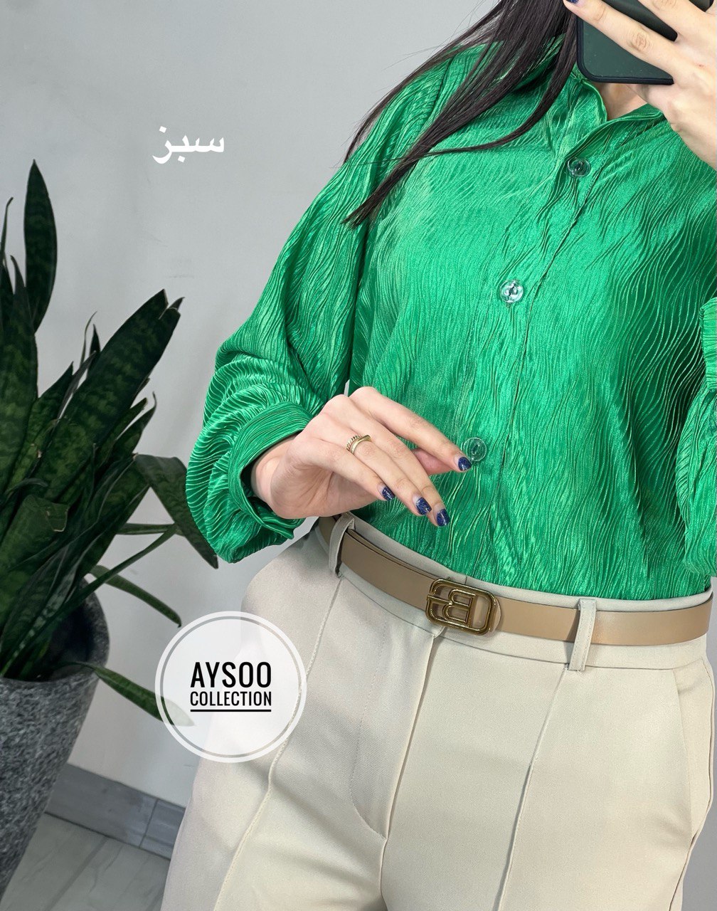 تونیک ساتن پلیسه ابریشم