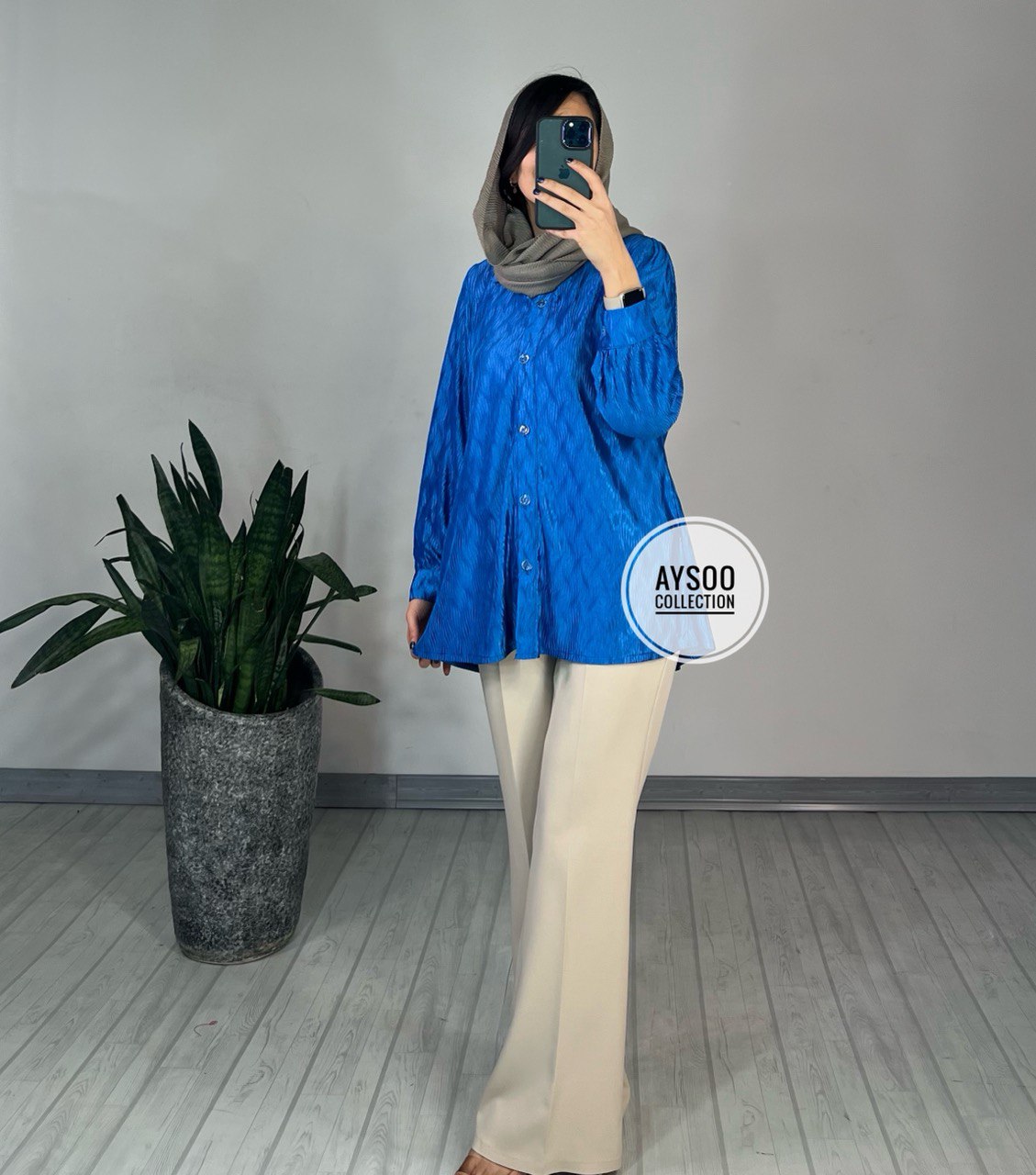 تونیک ساتن پلیسه ابریشم