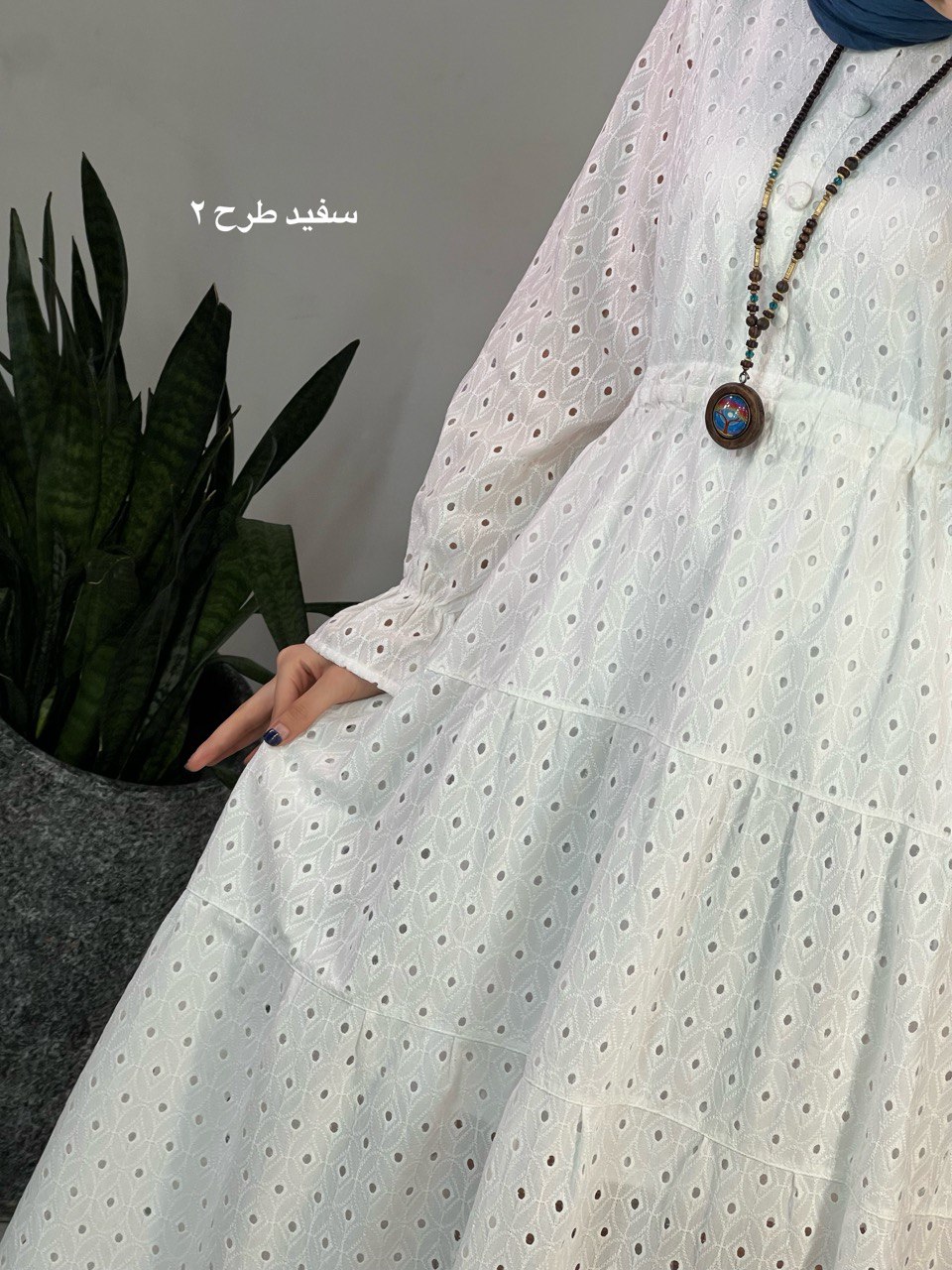 پیراهن خامه دوزی صدف
