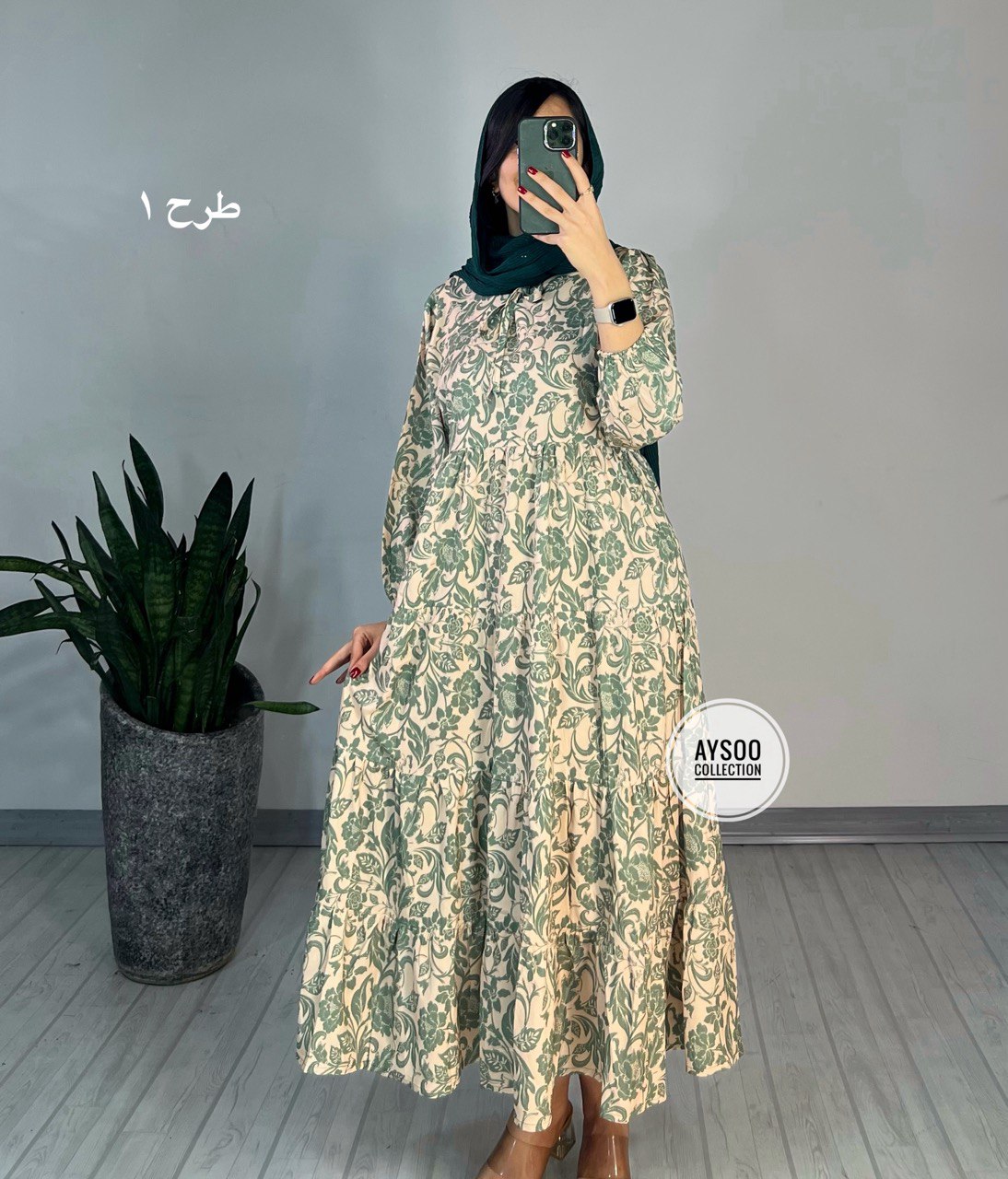 پیراهن طرحدار مزونی52