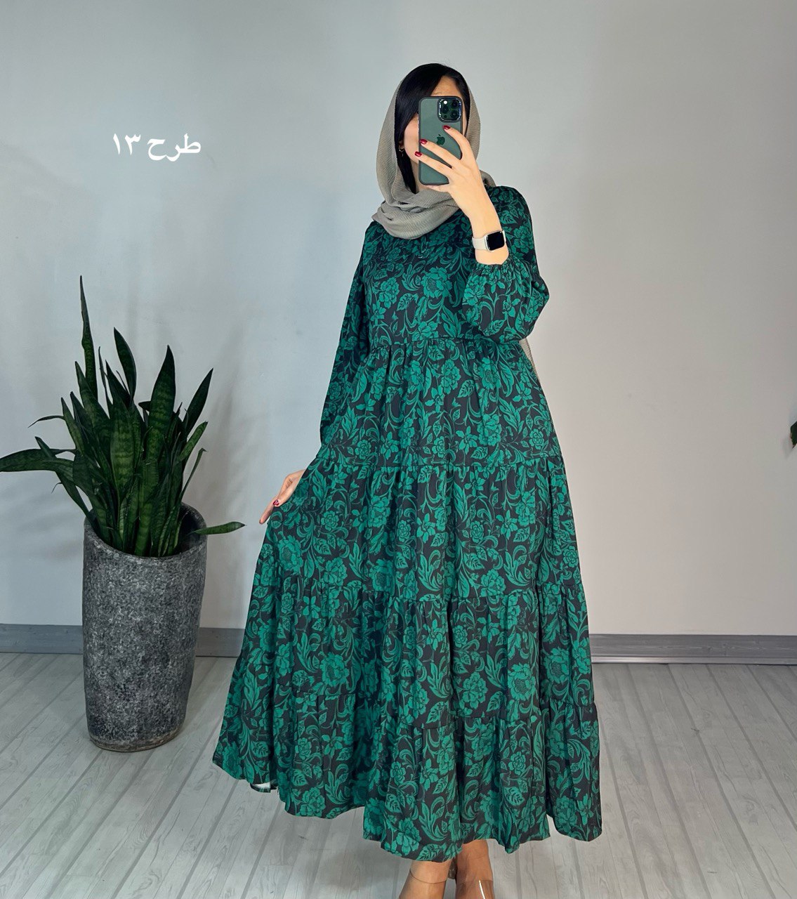 پیراهن طرحدار مزونی52