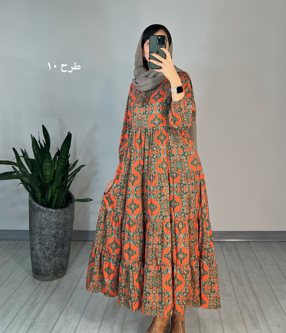 پیراهن طرحدار مزونی52
