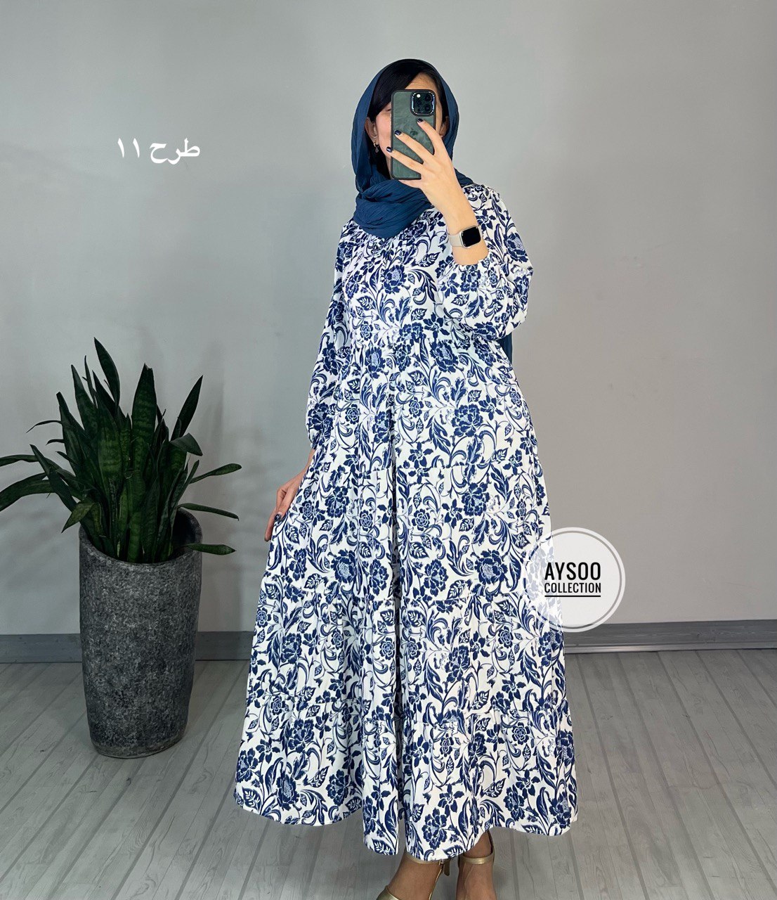پیراهن طرحدار مزونی52