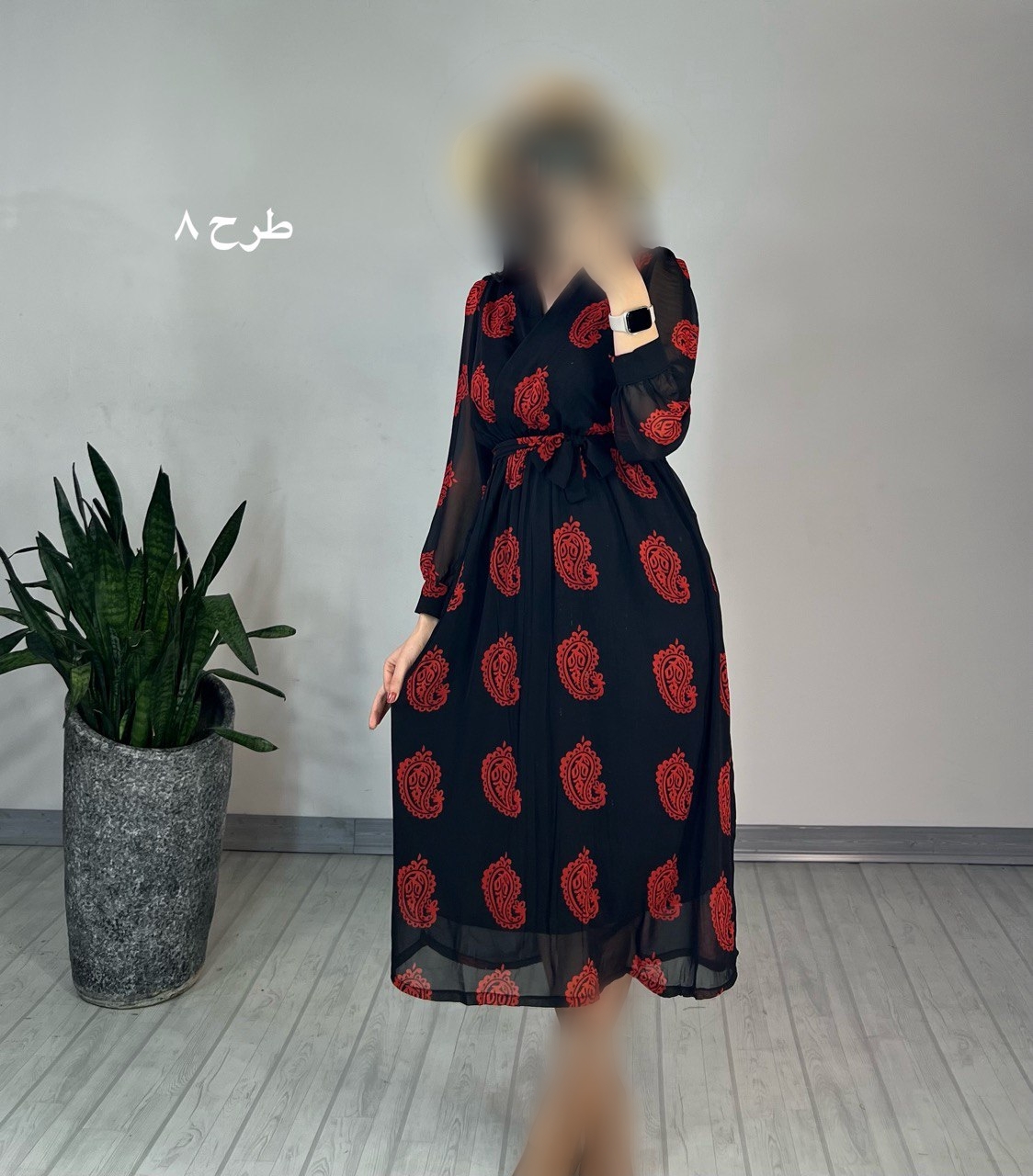 پیراهن حریر میدی 45