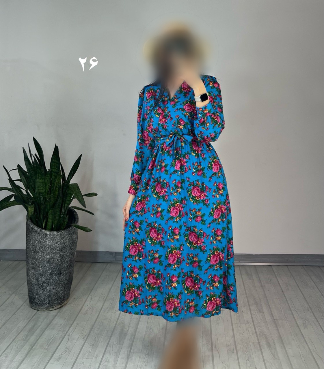 پیراهن حریر میدی 45
