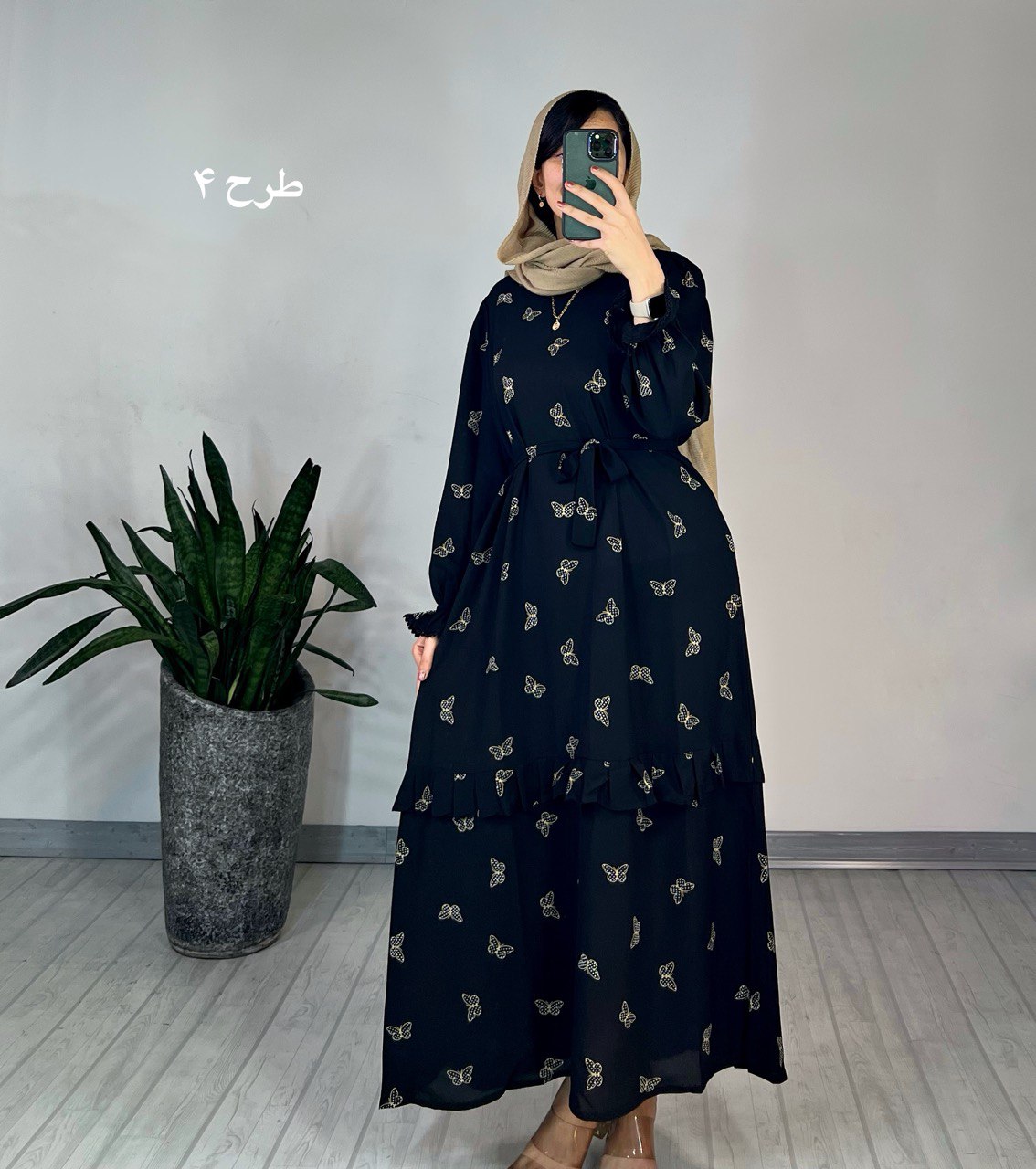 پیراهن مانتویی شکوفه