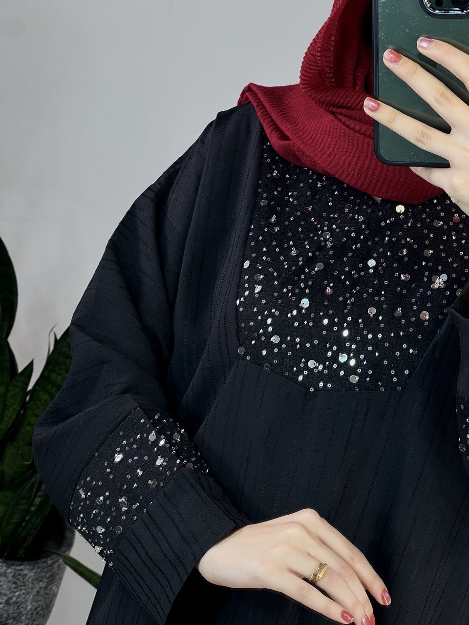 مانتو بلند مشکی رها