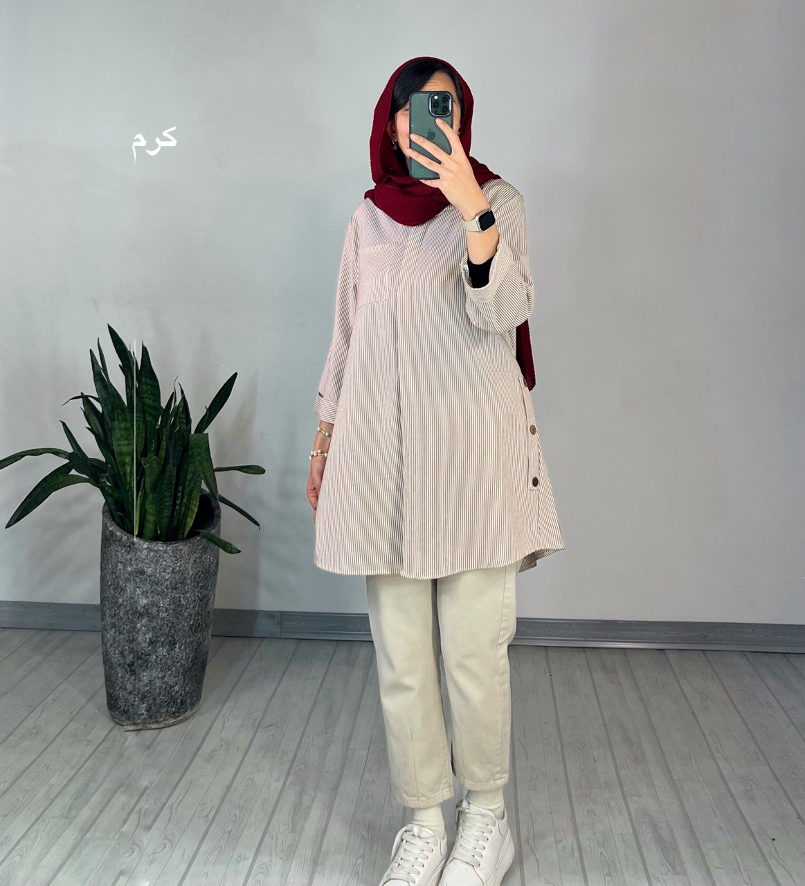 مانتو دکمه دار یکتا 1