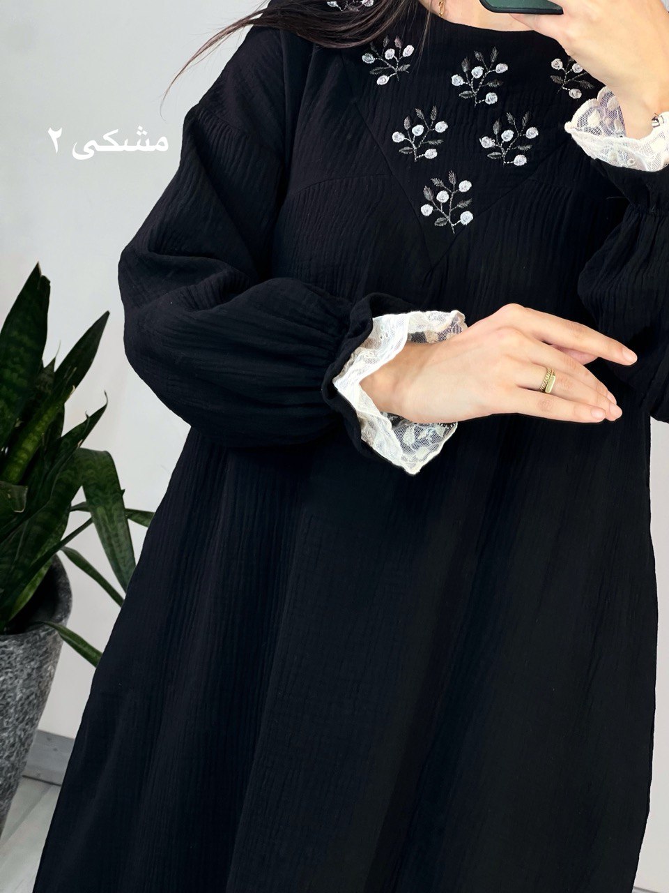 پیراهن مانتویی ساتین