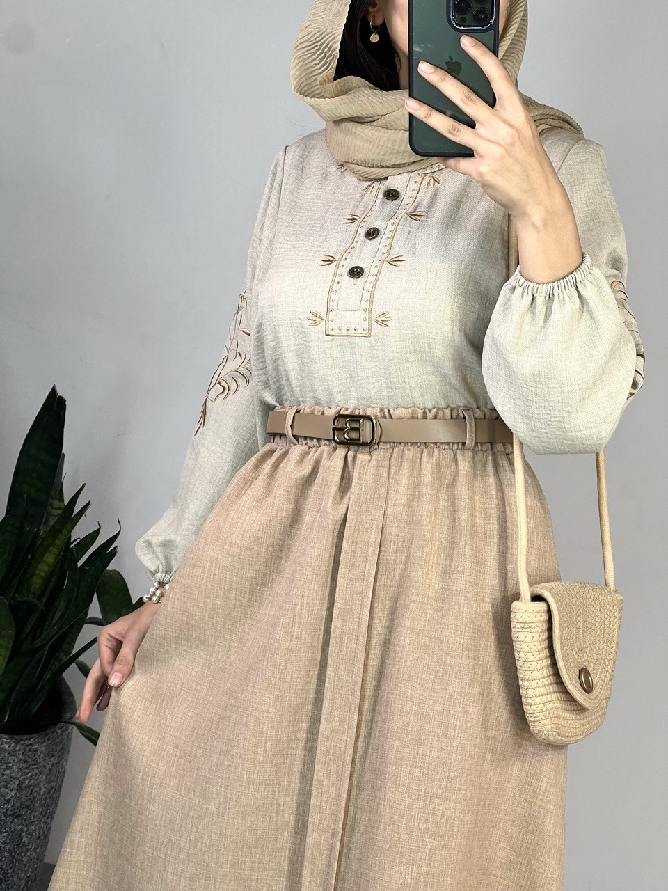 ست بلوز و دامن گلدوزی