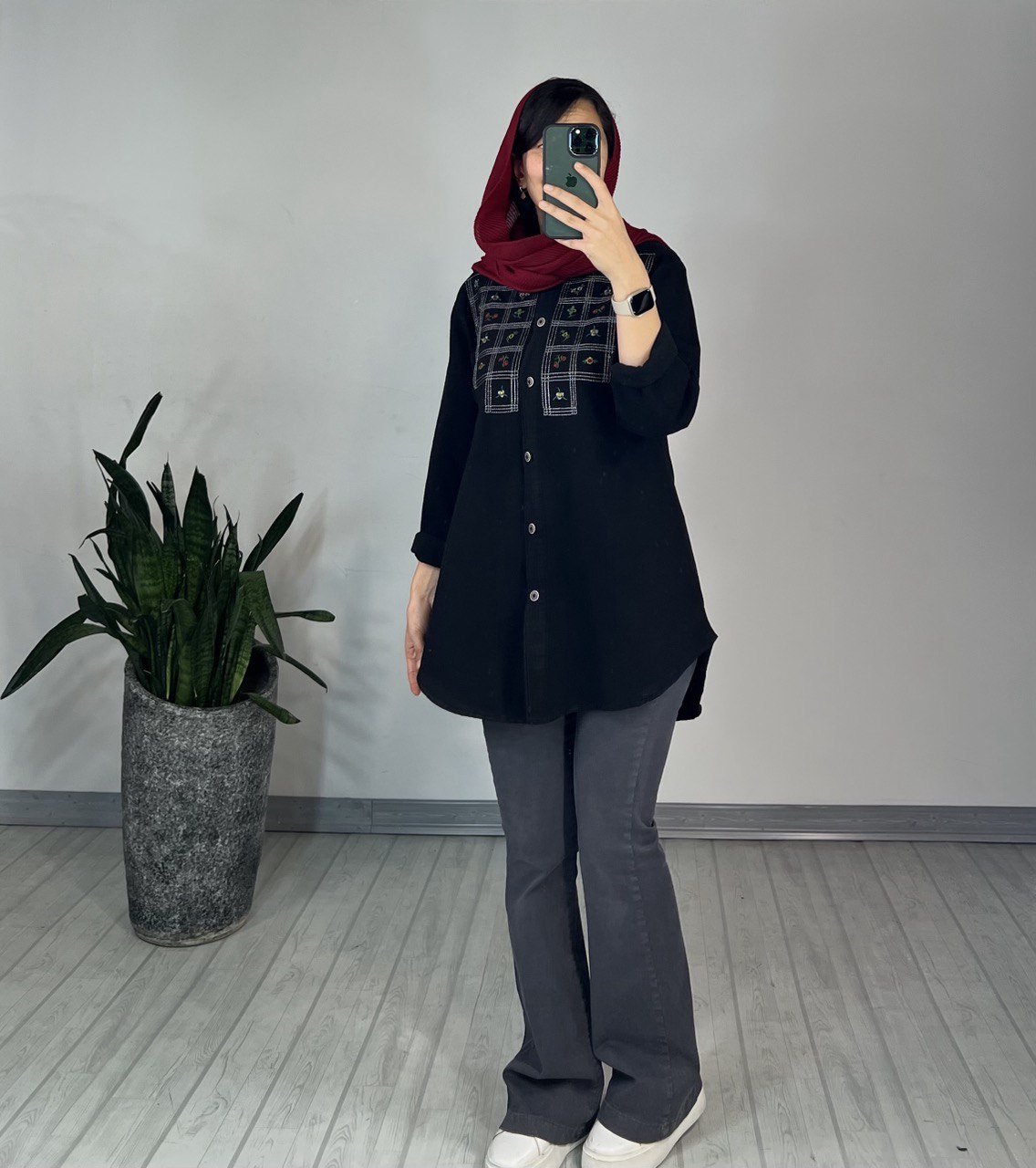 مانتو گلدوزی خوشه 1(ایراد دار)