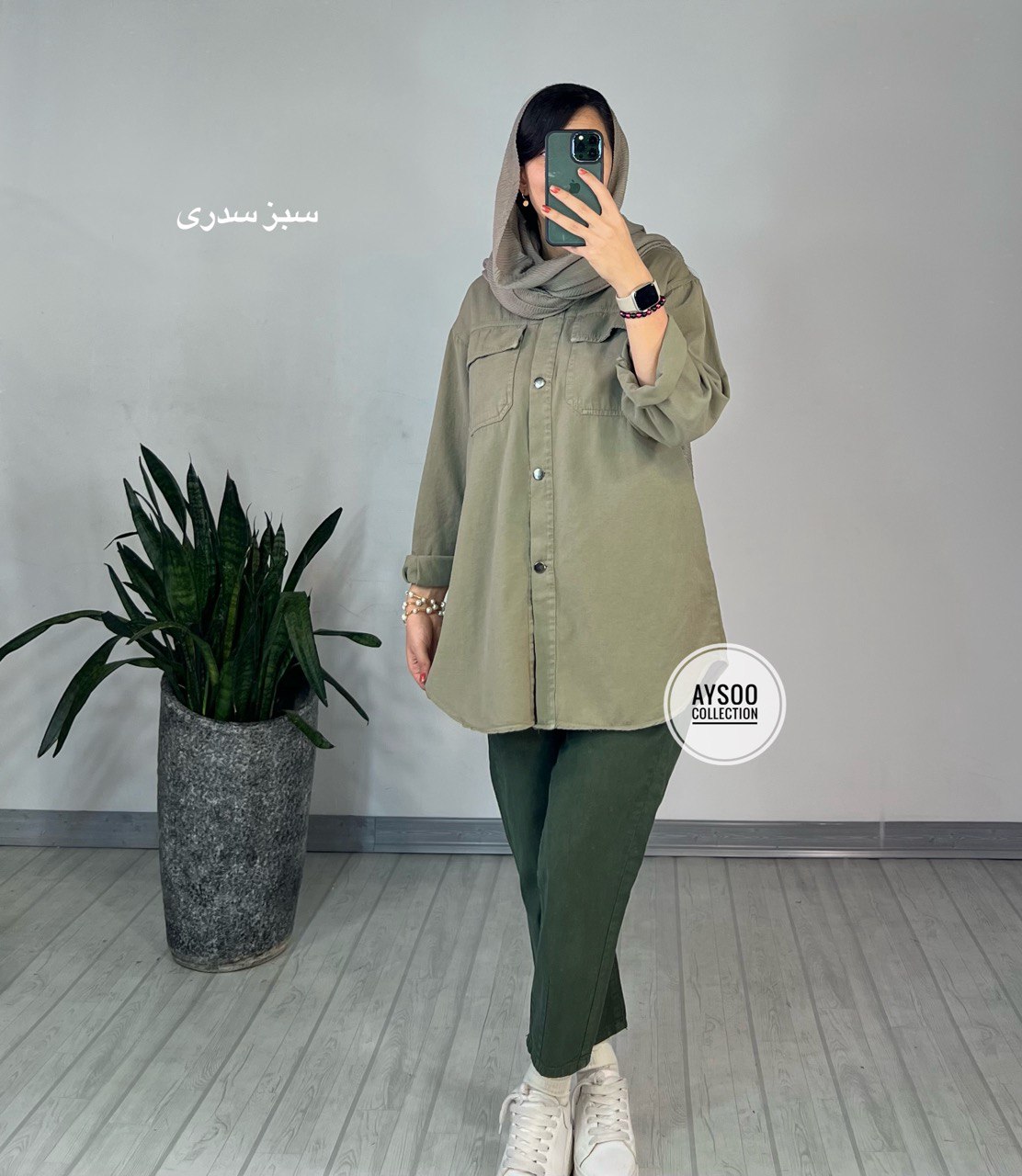 مانتو کتان فندق(ایراد دار)