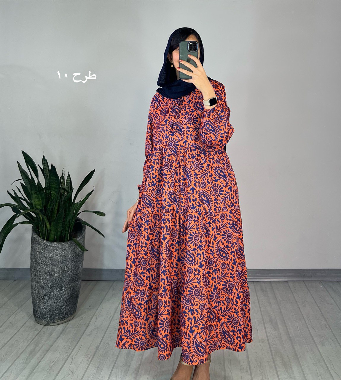 پیراهن طرحدار مزونی 60
