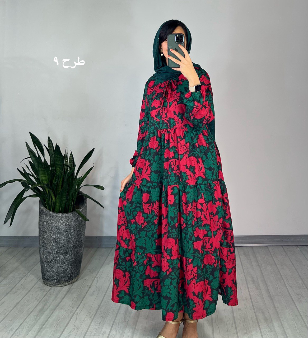 پیراهن طرحدار مزونی 60