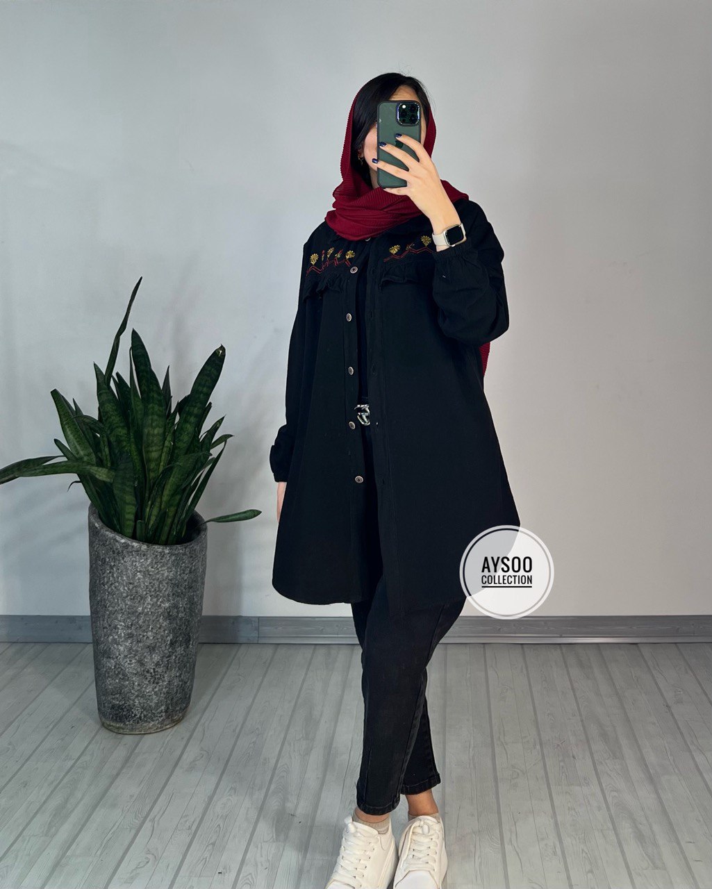 مانتو گلدوزی بهار (ایراد دار)