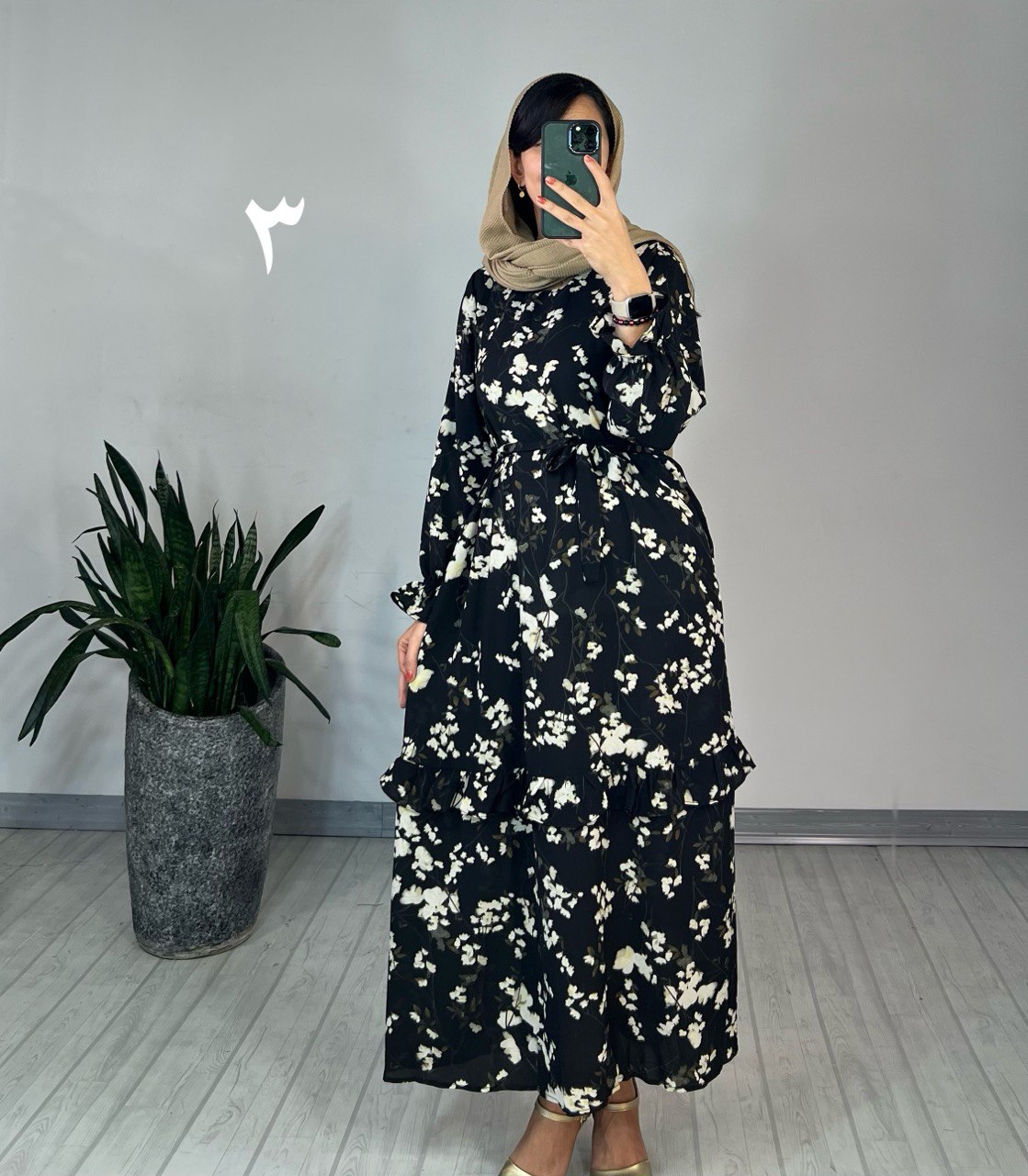 پیراهن مانتویی شکوفه 1