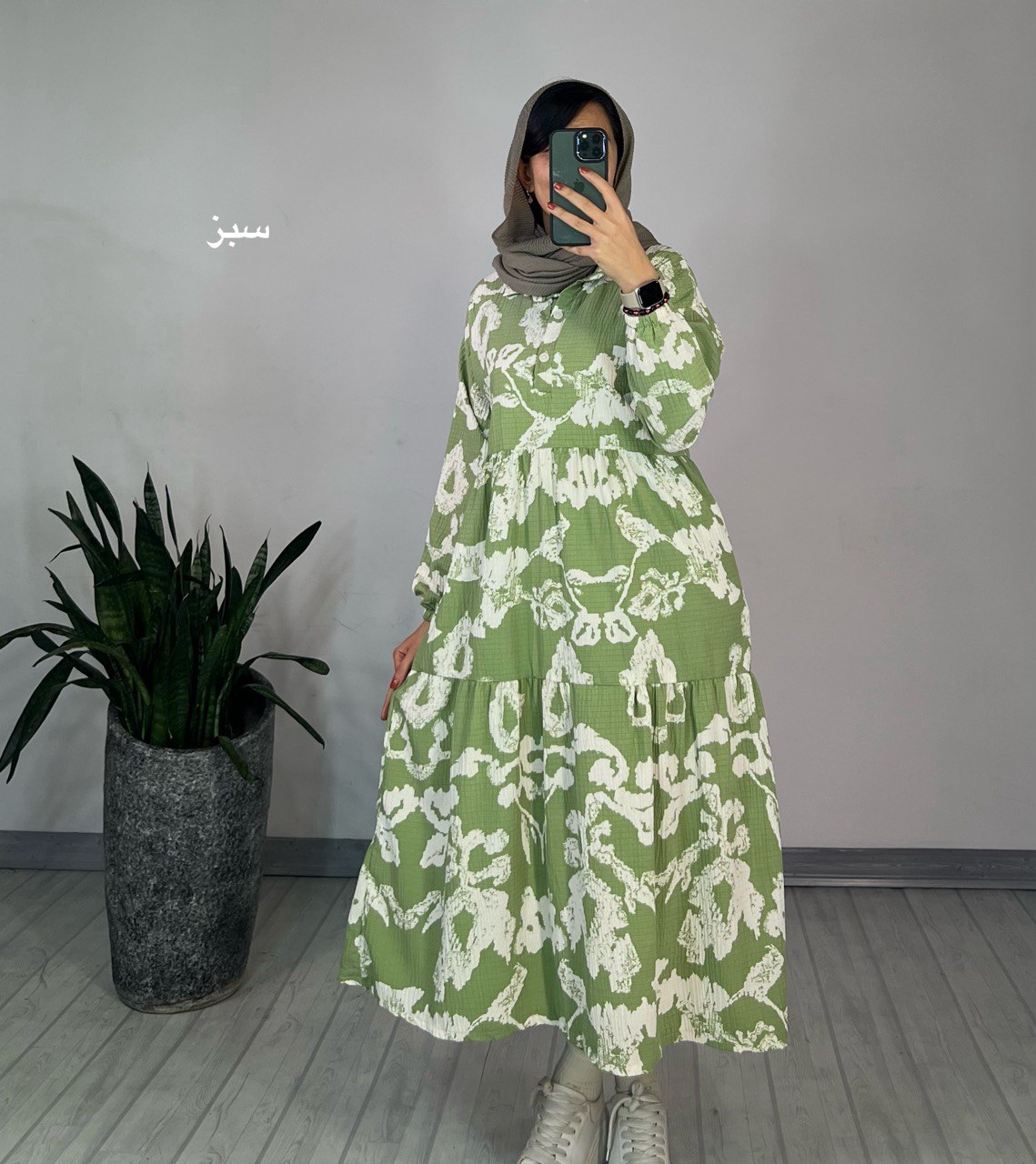 پیراهن مانتویی عطرین(ایراد دار)