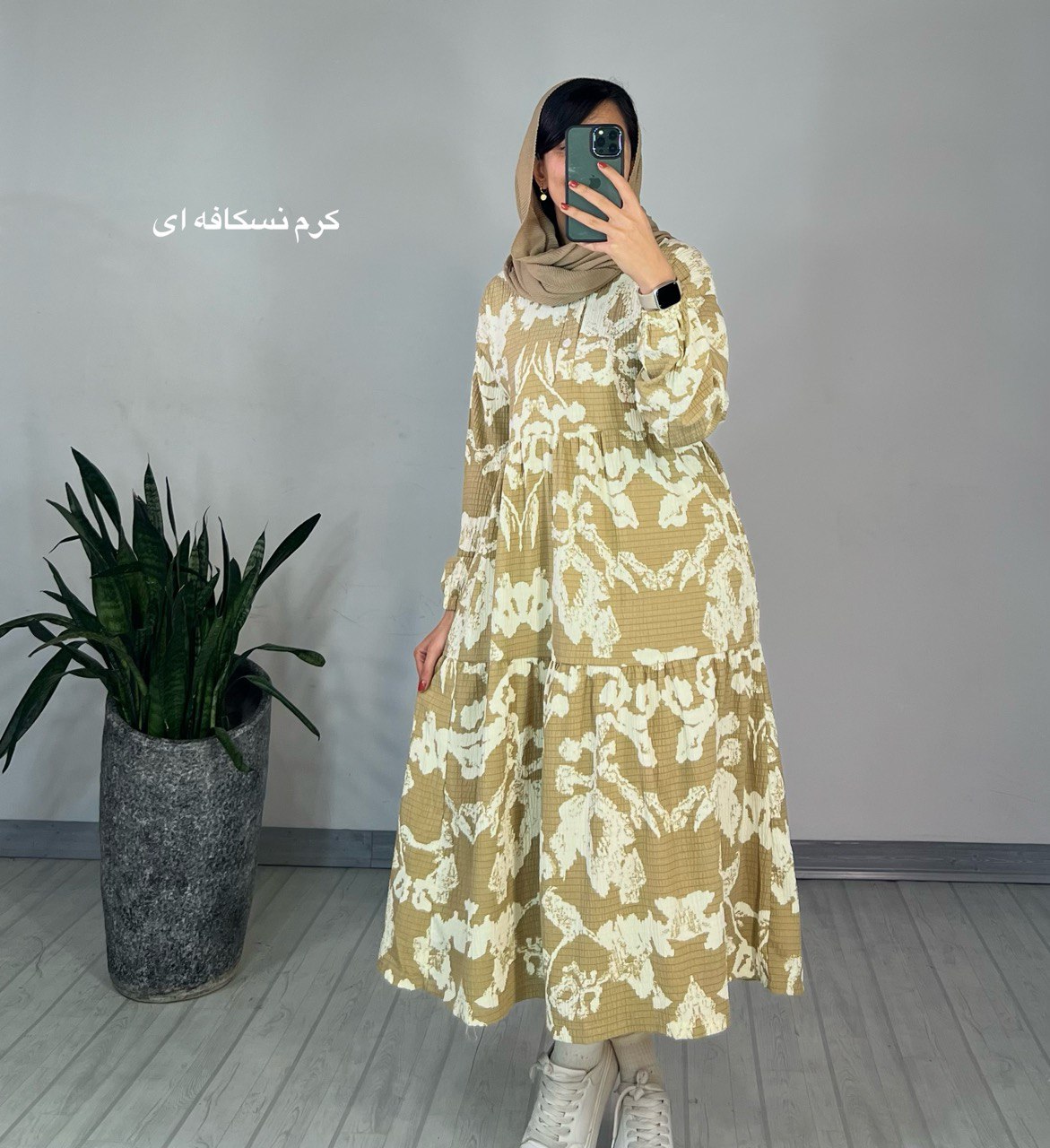 پیراهن مانتویی عطرین(ایراد دار)