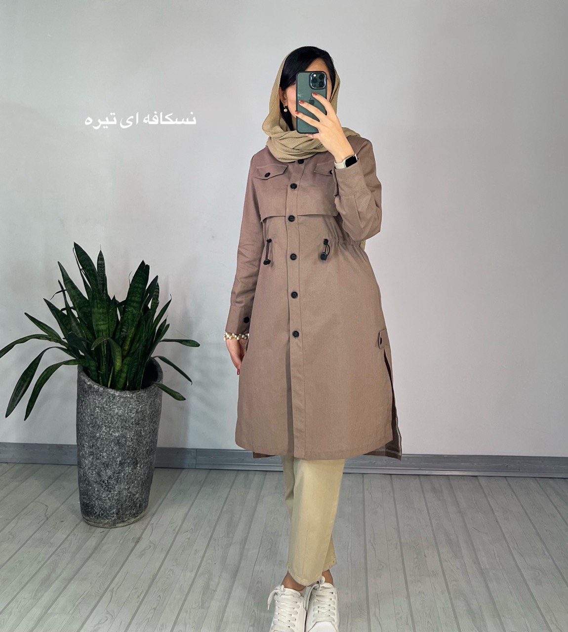 مانتو دکمه دار ستوده 1
