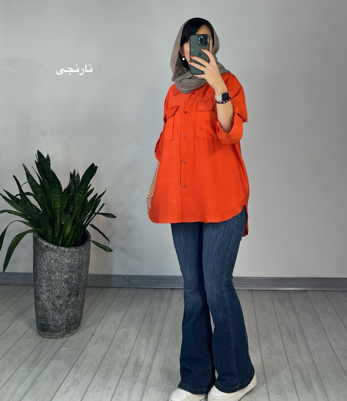شومیز دکمه دار درناز