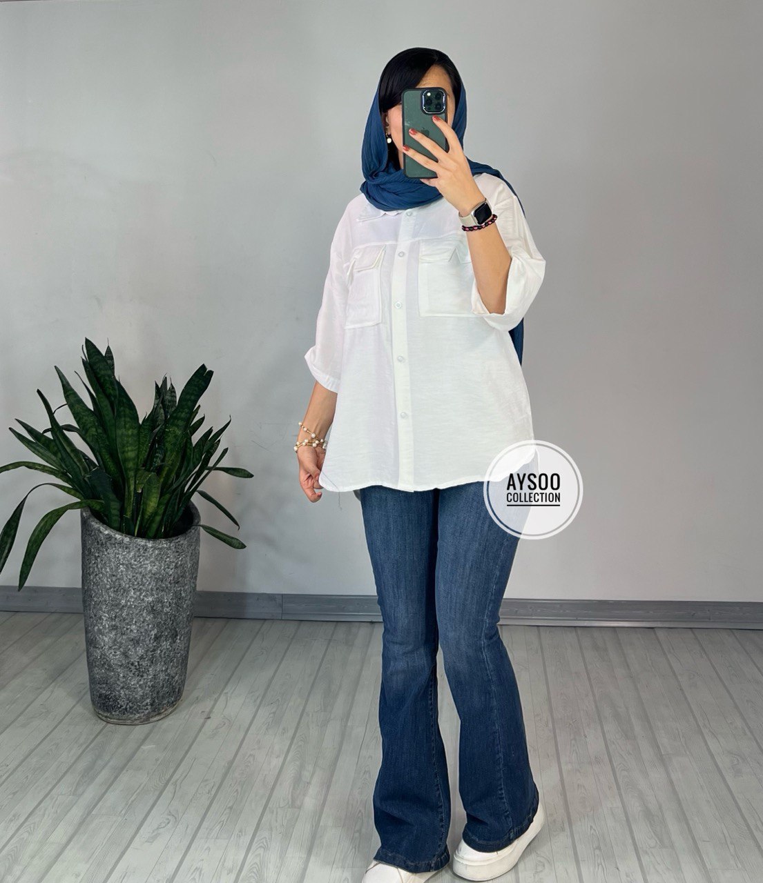 شومیز دکمه دار درناز