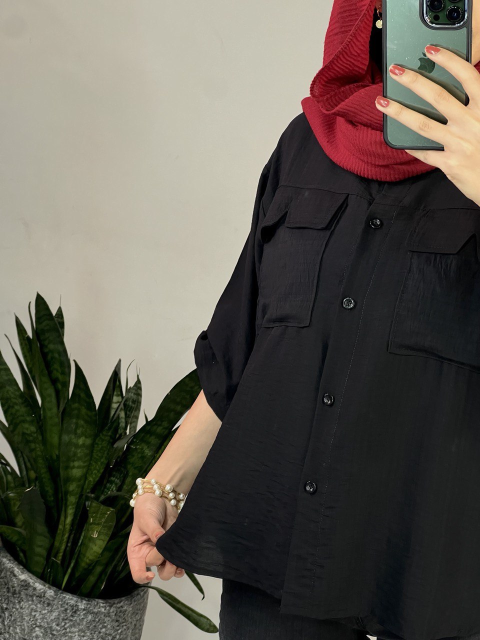 شومیز دکمه دار درناز