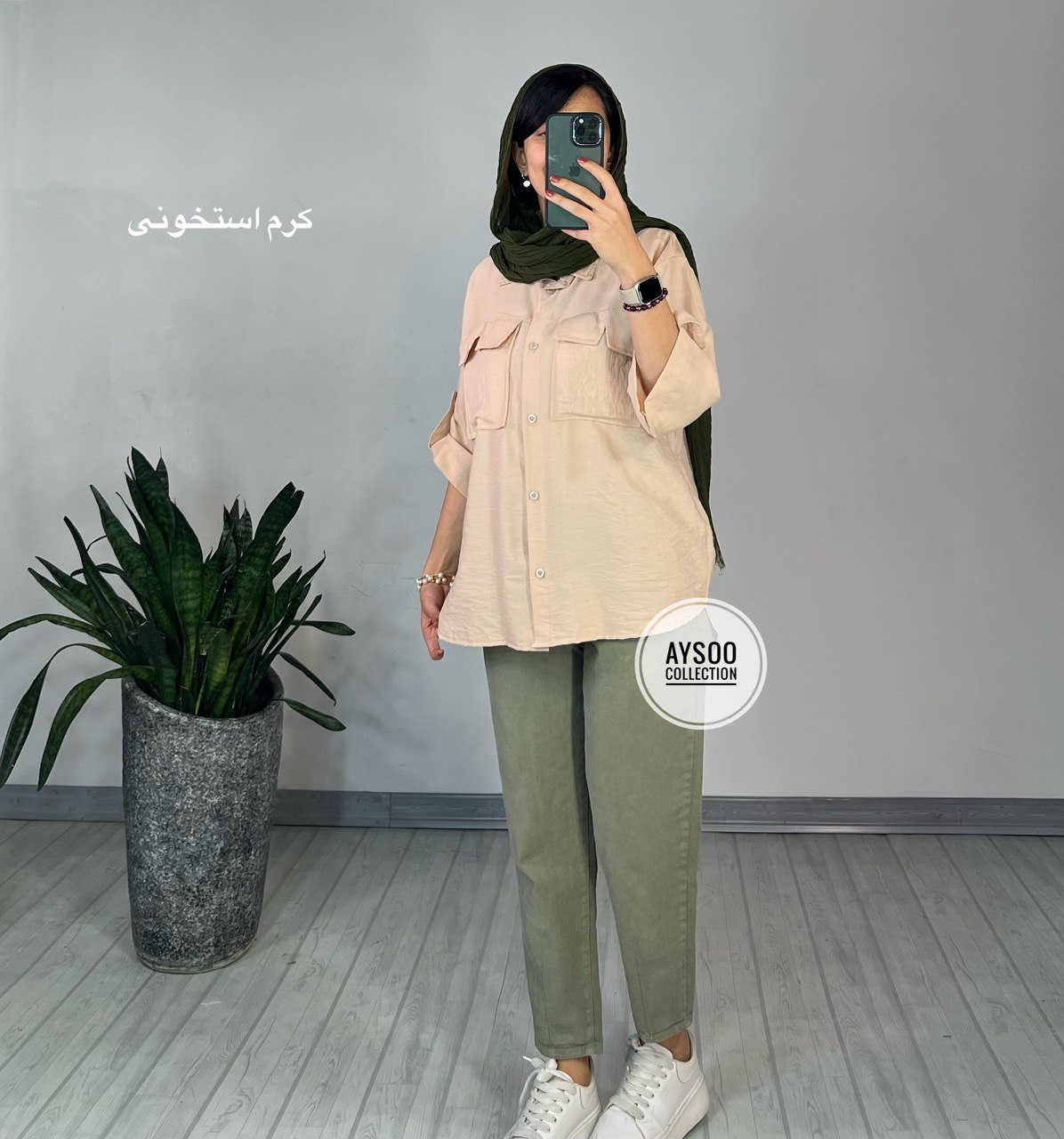 شومیز دکمه دار درناز
