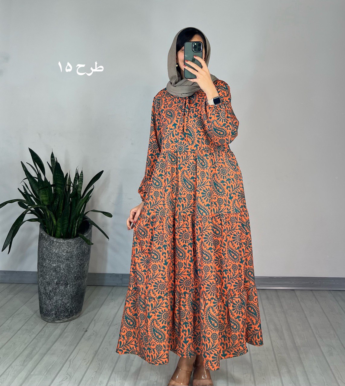 پیراهن طرحدار مزونی 62