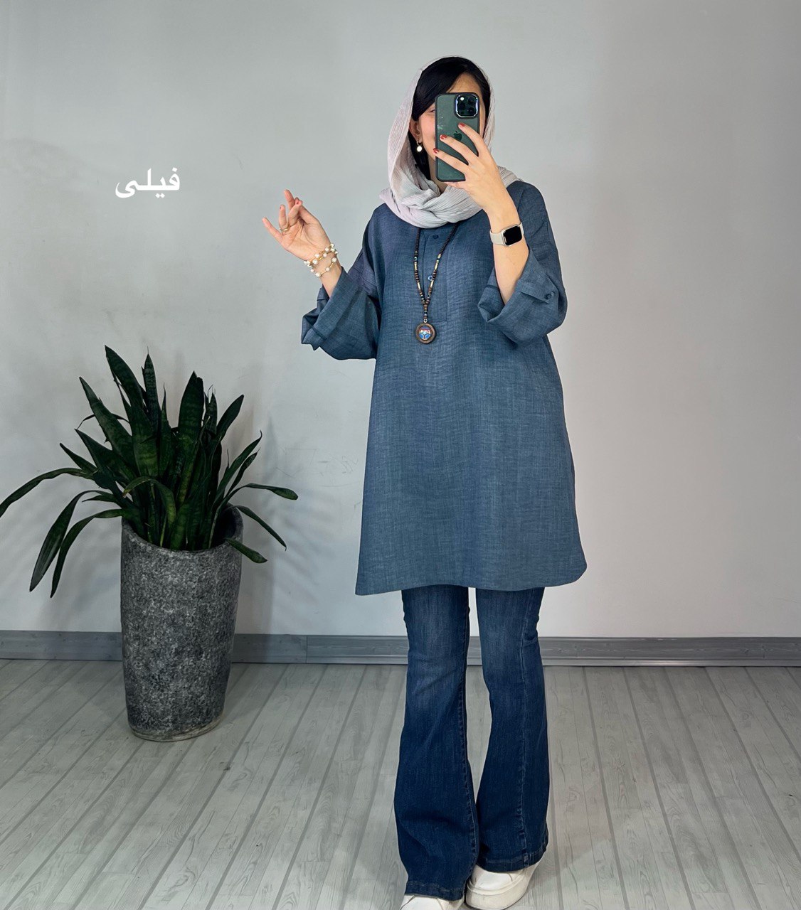 مانتو جلو دکمه لیانا