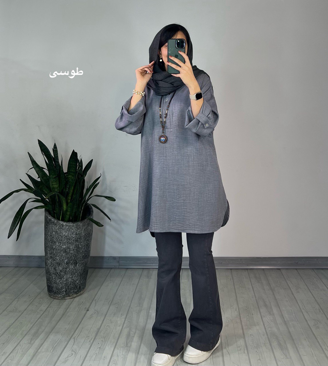 مانتو جلو دکمه لیانا