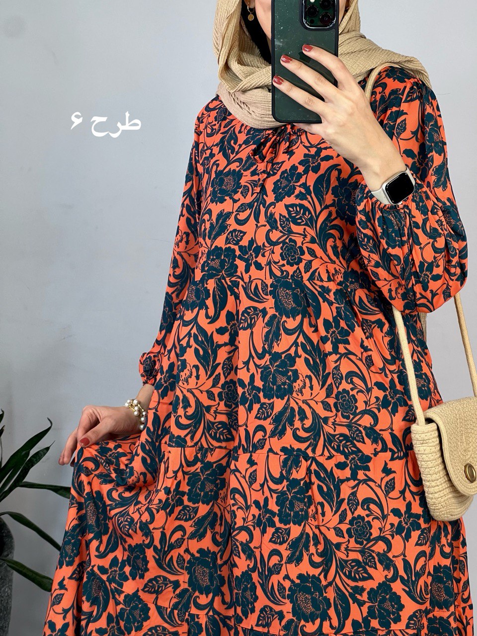 پیراهن طرحدار مزونی 63