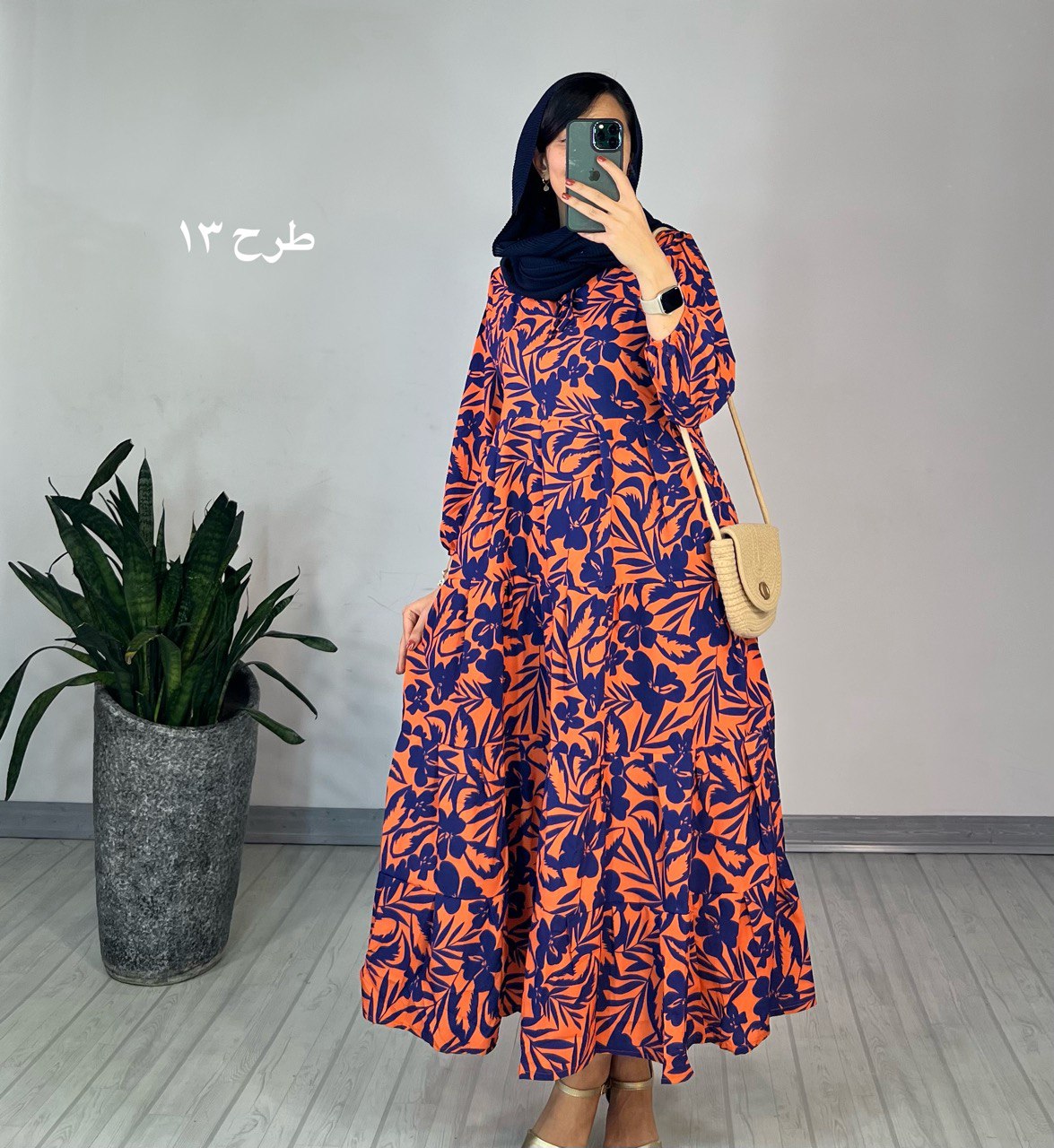 پیراهن طرحدار مزونی 63