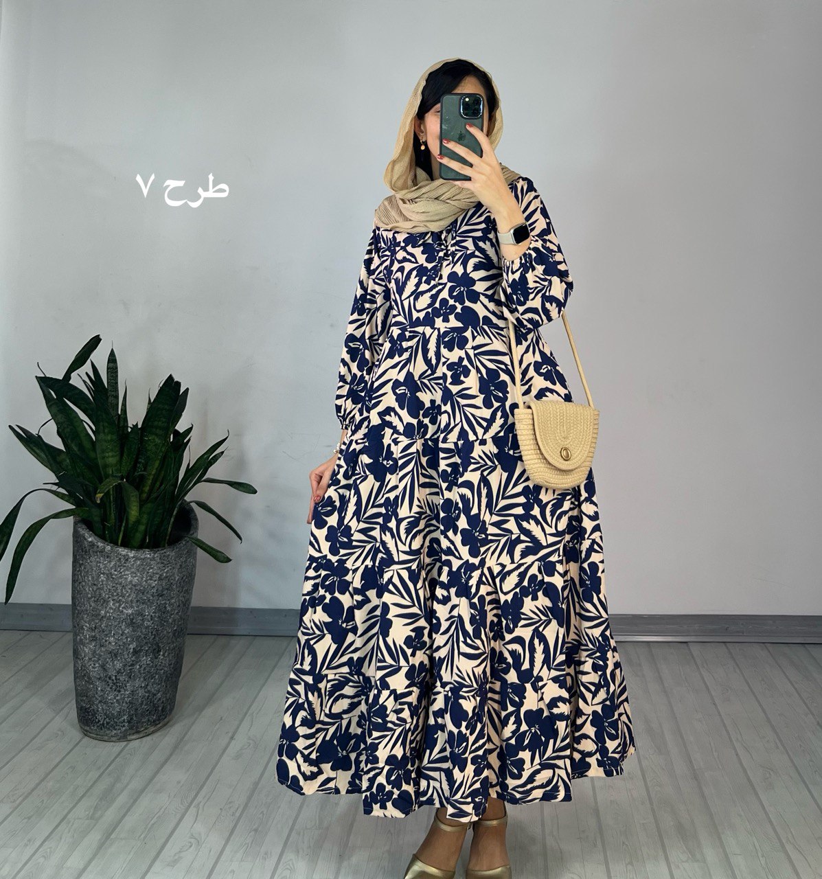 پیراهن طرحدار مزونی 63