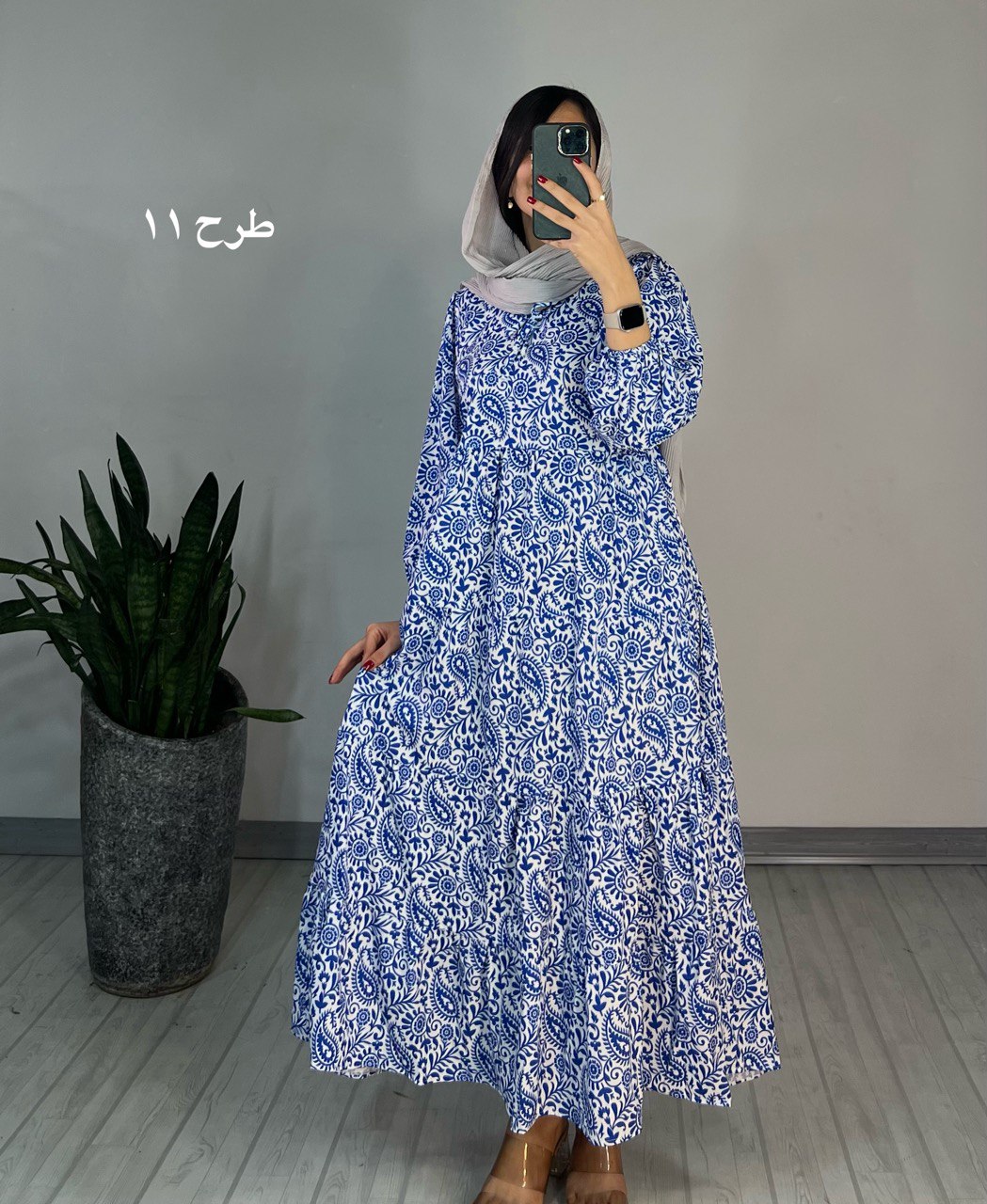 پیراهن طرحدار مزونی 63