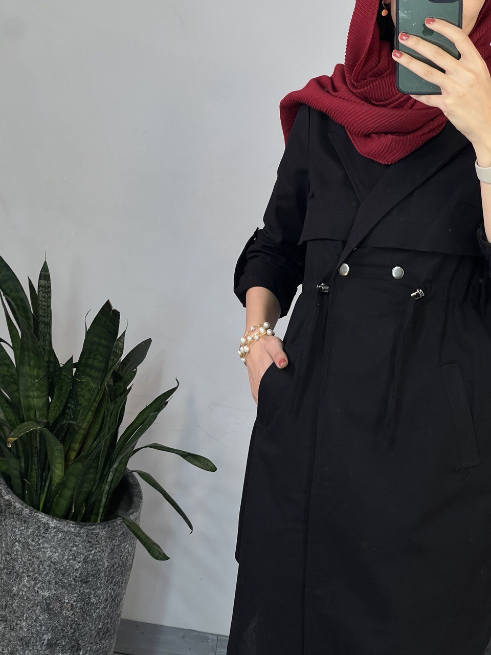 مانتو دکمه دار ثمین(ایراد دار)