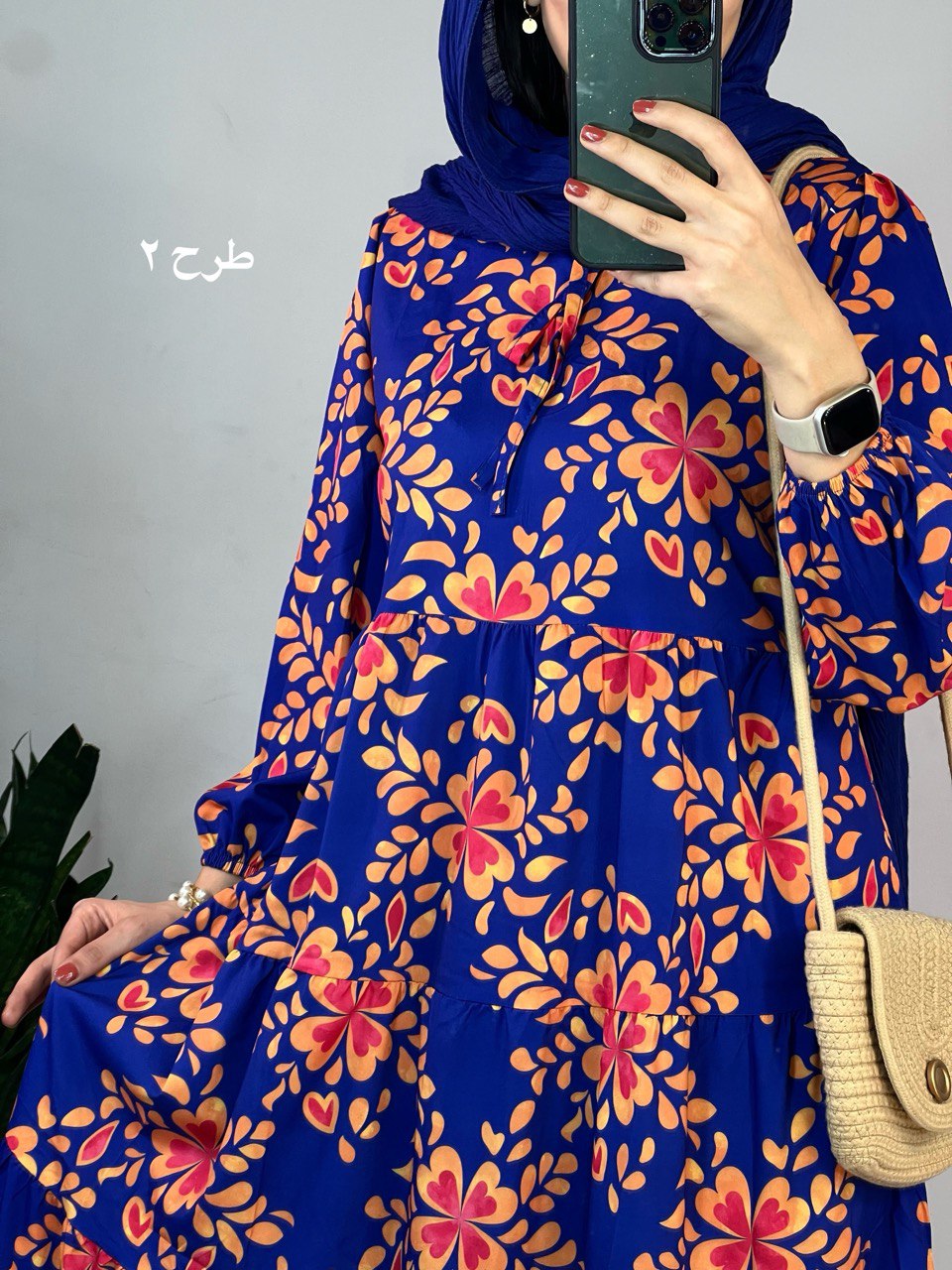 پیراهن طرحدار مزونی 64
