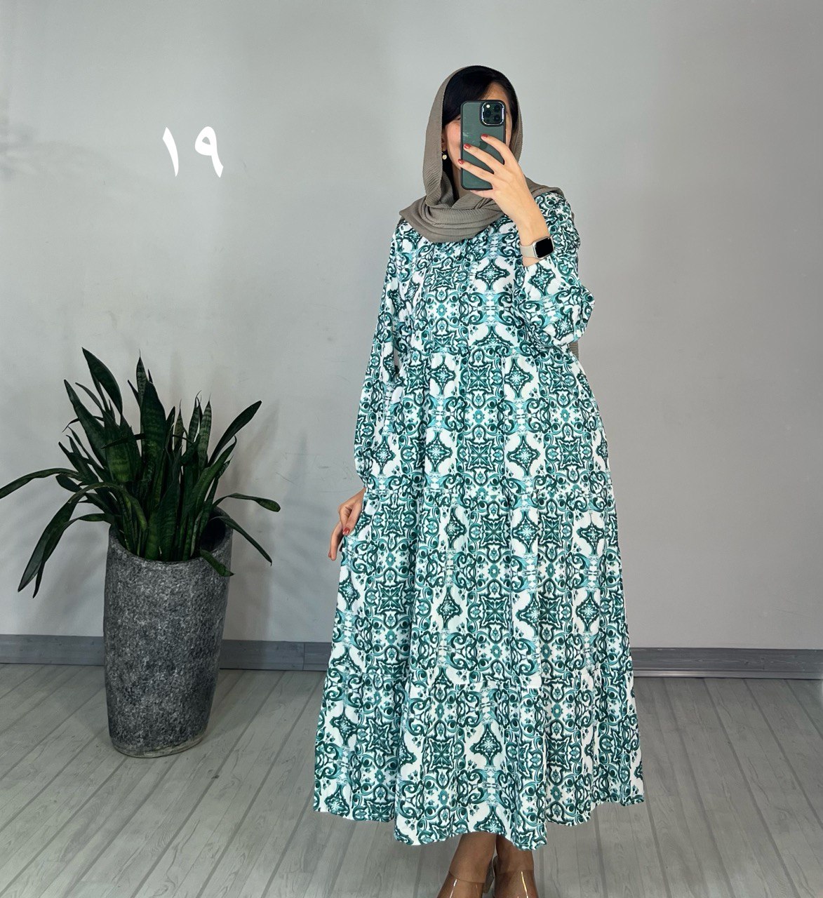 پیراهن طرحدار مزونی 64