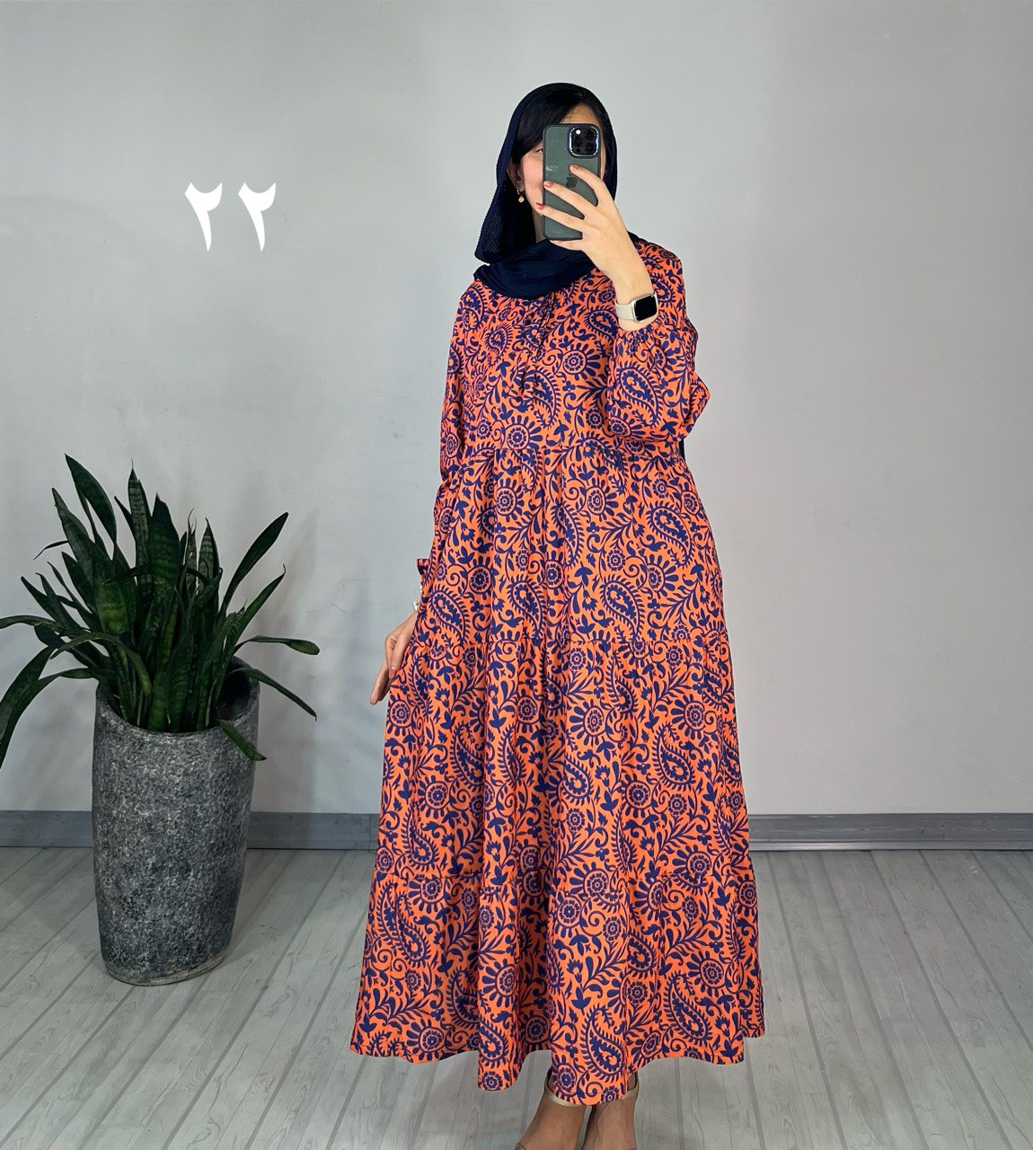 پیراهن طرحدار مزونی 64
