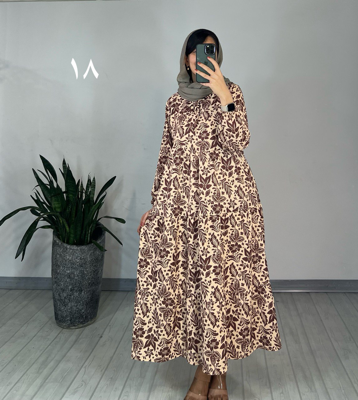 پیراهن طرحدار مزونی 64