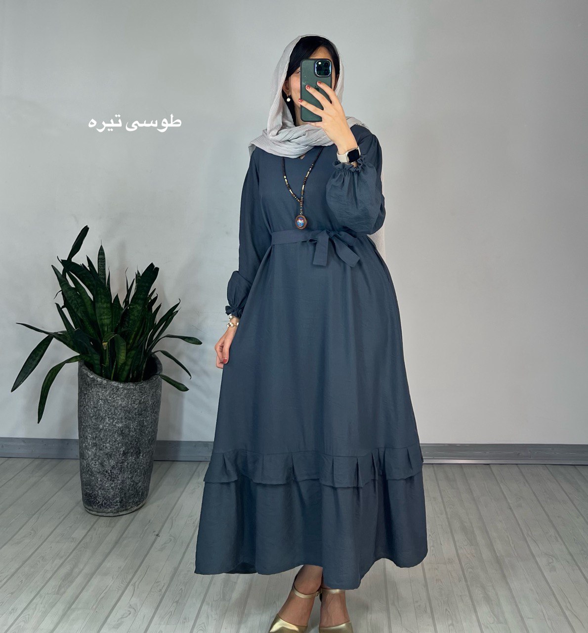 پیراهن مانتویی دل آرا 2