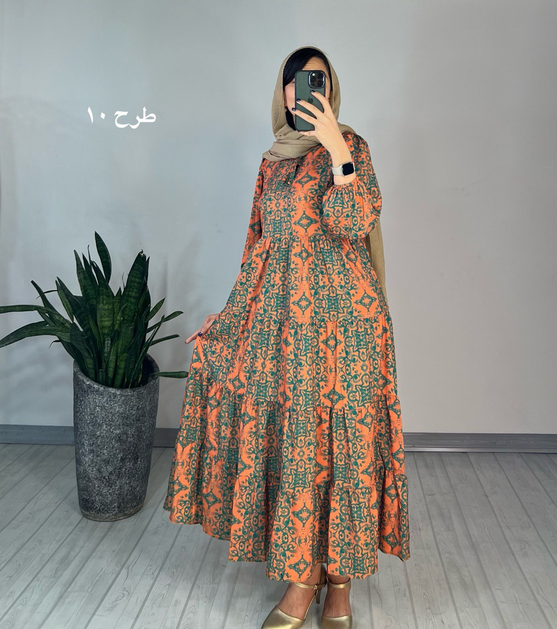 پیراهن طرحدار مزونی 65