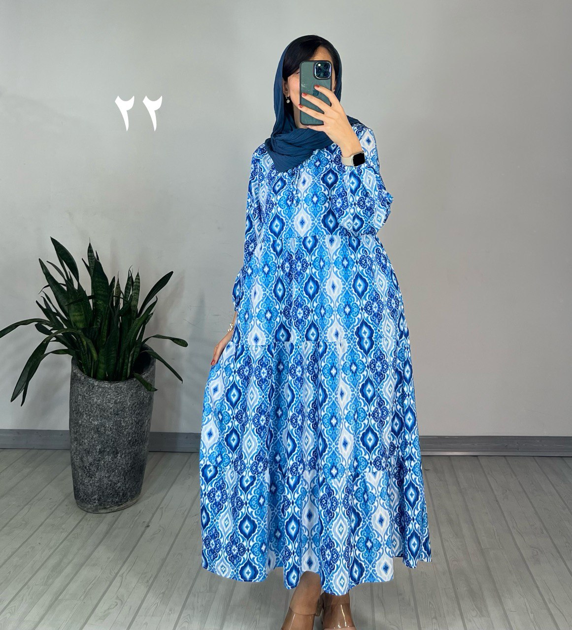 پیراهن طرحدار مزونی 65