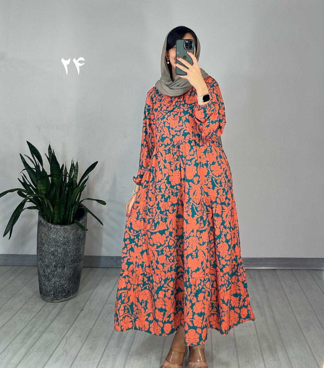 پیراهن طرحدار مزونی 65